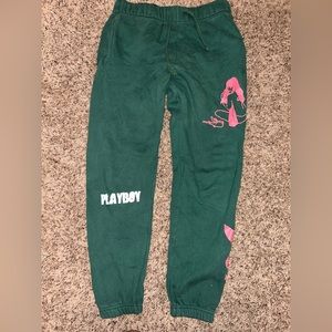 Green/Pink Playboy Joggers